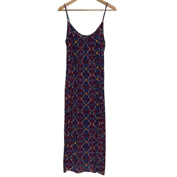 TYSA Dresses & Skirts - TYSA Long Perfect Adjustable Strap Rayon Maxi Dress in Bold Geometric Print - S